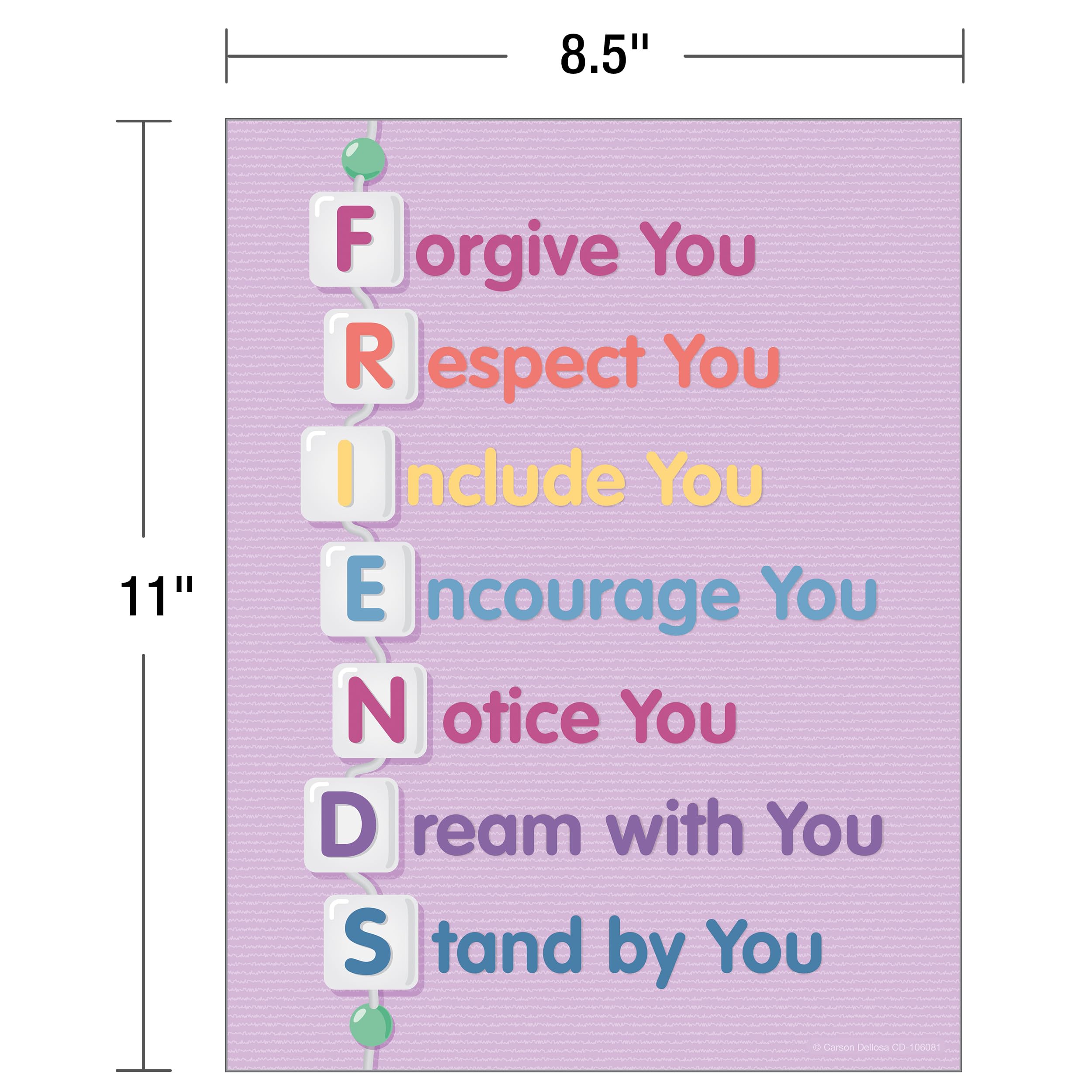 Carson Dellosa 11" x 17" Motivational Poster Set, 16 Colorful Classroom Posters With Inspirational Quotes, Wall Art for Bulletin Board, Decor, and Office Decor, Positive Affirmations